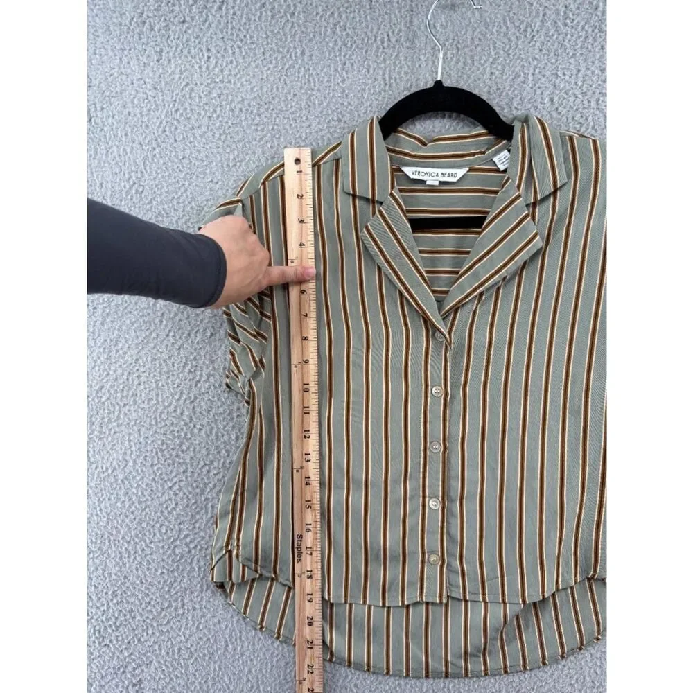 Veronica Beard Striped Matching Set Top XS Shorts 4